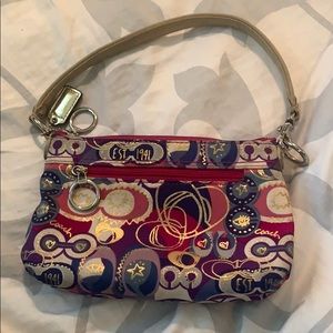 Y2K Coach colorful wristlet